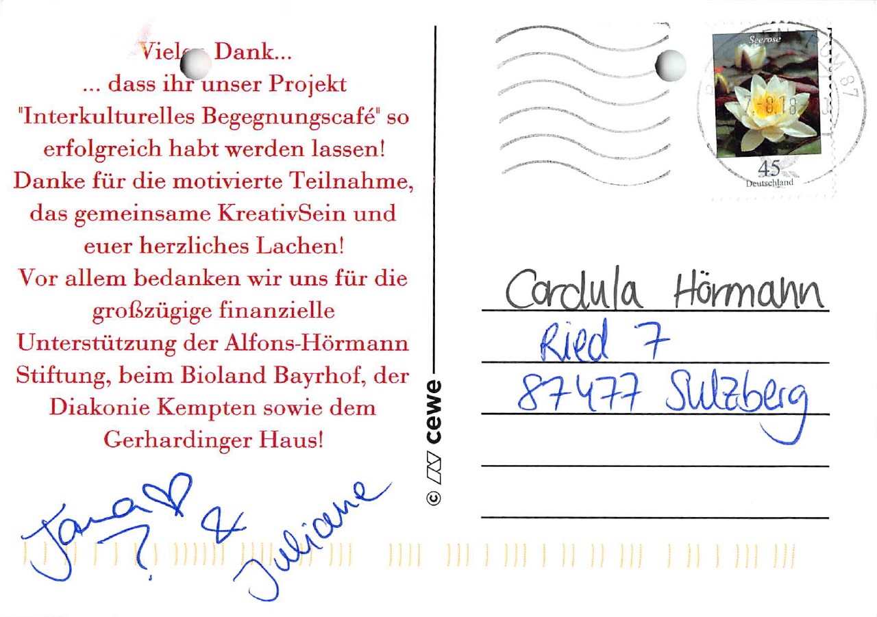 Interkulturelles Begegnungscafe